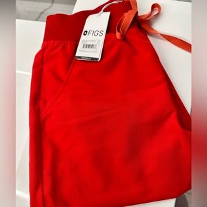 Figs women's Pop Red High Waisted Zamora™ - Jogger Scrub Pants - XS / Pop Red